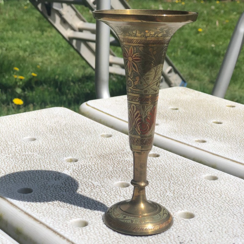Vintage Brass Taper Candle Stick Holder